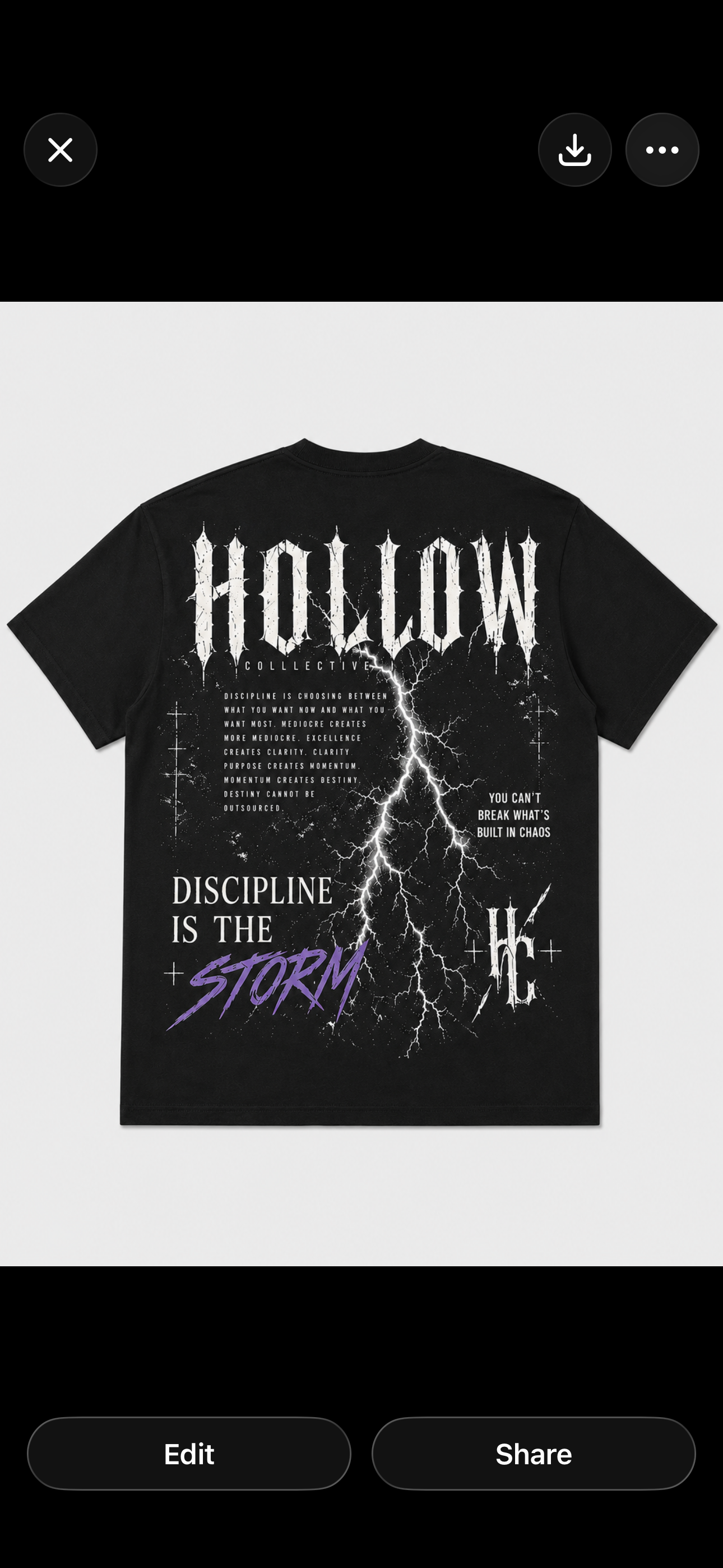 Discipline is the Storm Tee